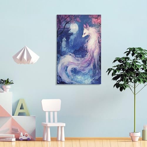 Impression sur toile renard décoration murale premium de salon - 4