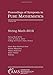 String-math 2016 (Proceedings of Symposia in Pure Mathematics)