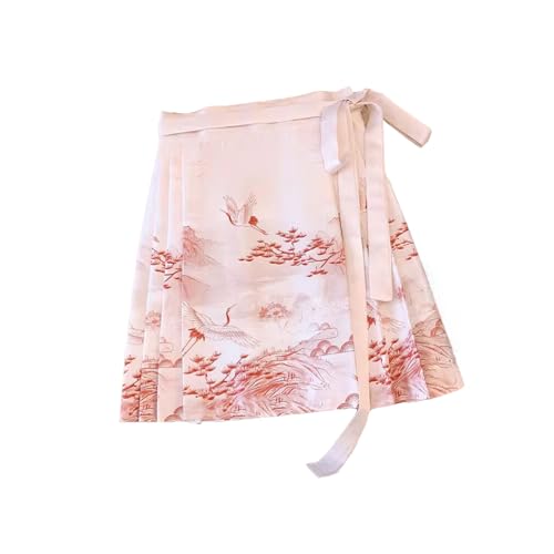 Mini jupe plissée imprimée style chinois pour valoriser votre silhouette