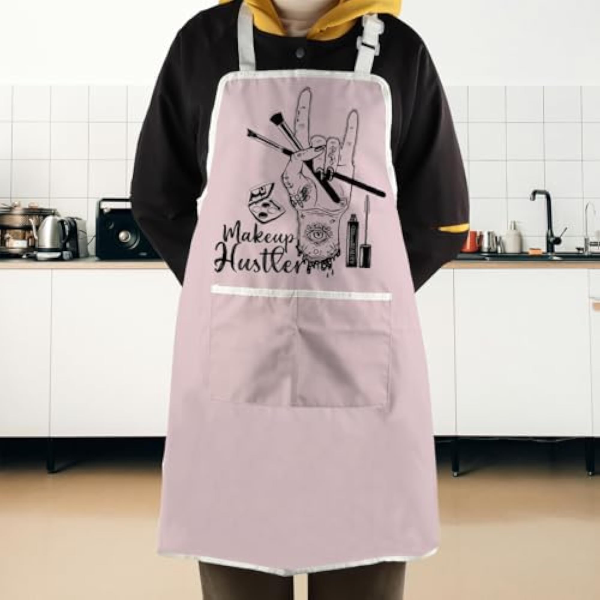 Makeup Hustle Kitchen Apron, Esthetician Gift