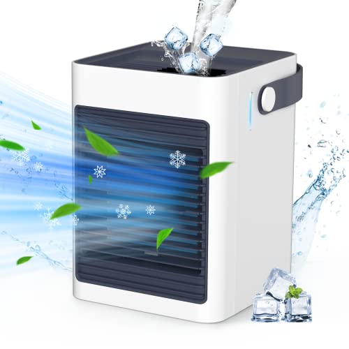 CONOPU Purificatore d'aria portatile con ventola di raffreddamento ad aria regolabile 4 in 1...