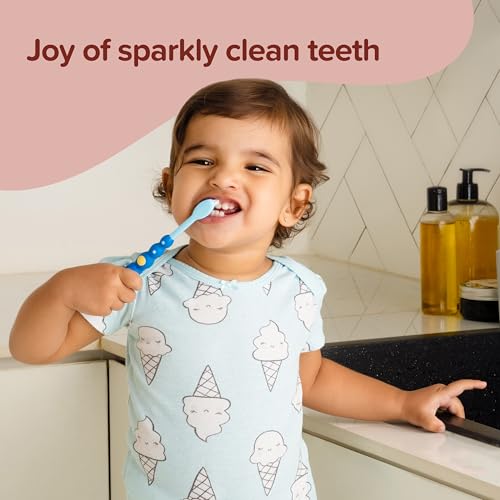Image of LuvLap Naturals 100% Natural Baby Toothpaste 50g, Bubble Fruit Flavour, SLS & Fluoride Free Kids Toothpaste, Removes Plaque, Prevents Bacteria, Ensures White Teeth, Neutral pH, 12M+