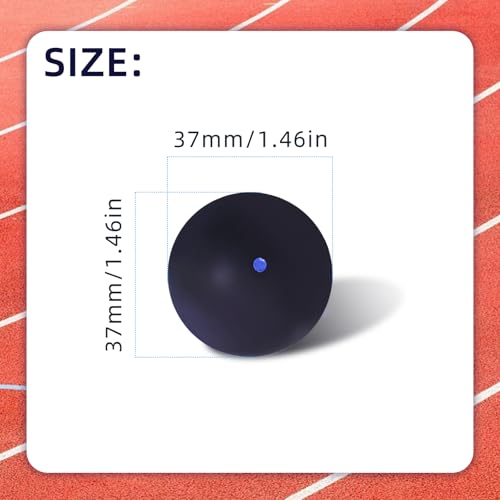 image for Flylin Single Dot Squash Ball, Squash Balls High Bounce for Competitio