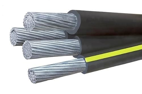 Nassau Electrical Supply 80' Aluminum Urd Dyke 2-2-2-4 Cable Direct Burial Quadruplex Secondary Wire #TOP6
