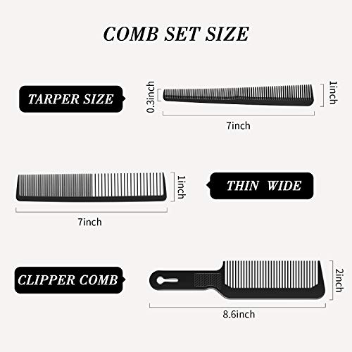 Set de 3 peines para barbero resistentes al calor miniatura 4