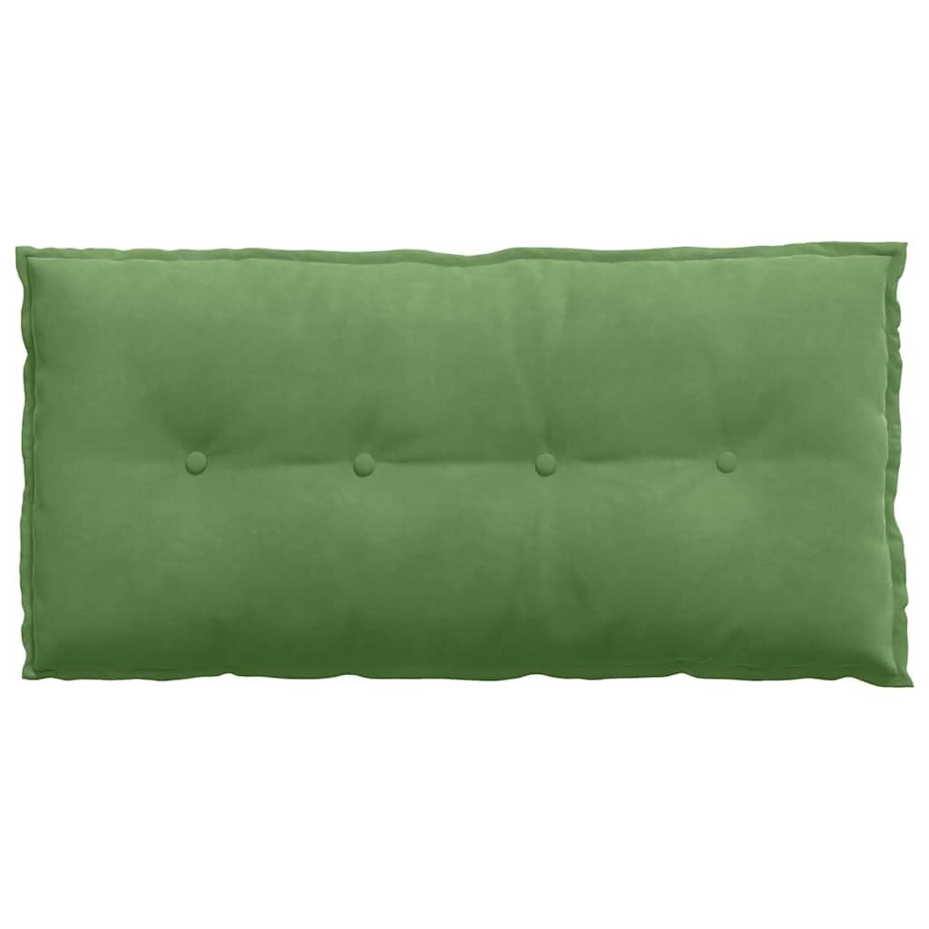 Cojín de respaldo verde claro 100 x 50 cm de pana con relleno de poliéster, funda extraíble, cojín ergonómico de lectura para sofá, cama, oficina, relax y apoyo postural