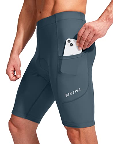 Bikewa Men'S Bike Shorts 3D Padded Cycling Road Biking Underwear Mountain Riding Biker Bicycle Upf 50+ Cycle Shorts Zipper Pockets thumb #1