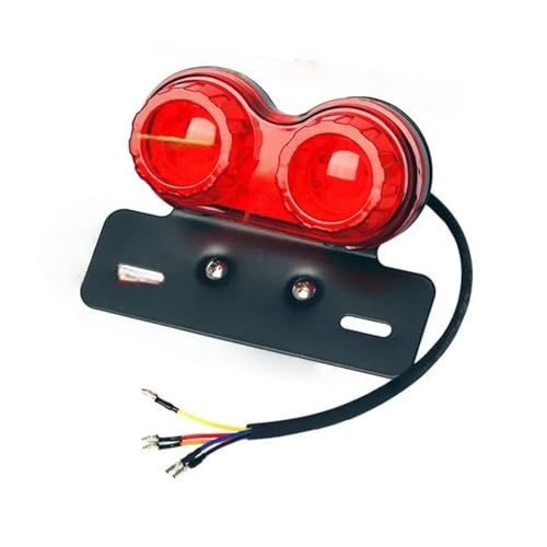 Feu de freinage moto LED puissant avec clignotants intégrés de modification