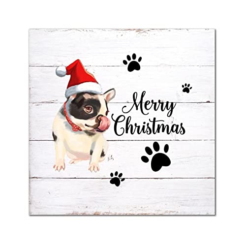 Plaque en bois de Noël décoration murale vintage premium