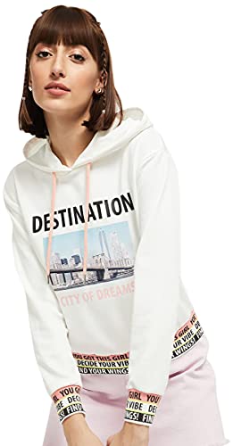 Image of Max Women Polyester Graphic Printed Hooded Sweatshirt