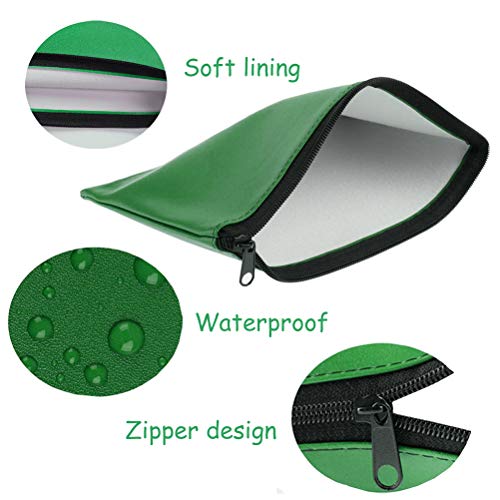 Vankcp 14Pcs Bank Deposit Money Bag, 7 colors Deposit Zippered Coin Bag 11'' x 6.3'' Waterproof Colorful Leatherette Cash Bag for Office Travel Home Magician
