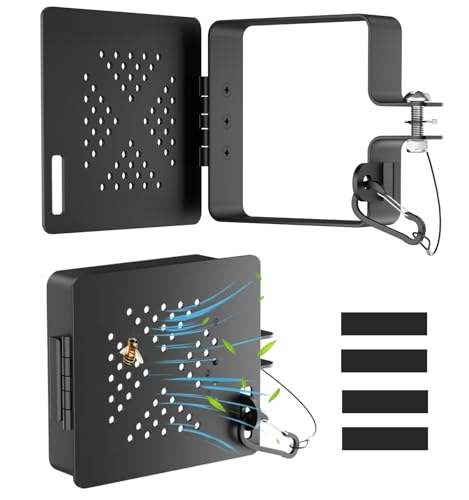 Aluminum RV Bumper End Cap for 4x4” Square Bumper Plug, Secure RV Sewer Hose Storage Cover with Hinged Access Door and Vent Holes, Rust-Proof Camper Trailer Essentials for Outside 2 Pack