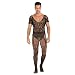 Produktbild Herren-Jumpsuit-Strümpfe Mit Halben Ärmeln, Sexy Ganzkörper-Dessous Aus Echtem Netz, Geeignet Für Den Täglichen Gebrauch Von Männern, Besondere Partys,Schwarz,One Size