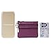 Women's Genuine Leather Coin Purse Mini Pouch Change Wallet with Keychain,purple