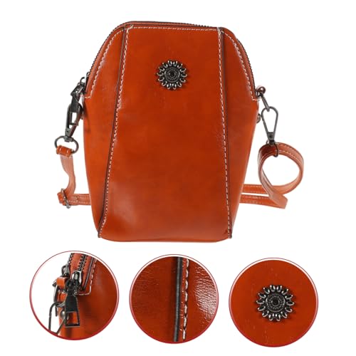 PartyKindom Firm Pu Material Crossbody Phone Purse Mini Bag for Women Purse Cellphone Pouch Zipper4