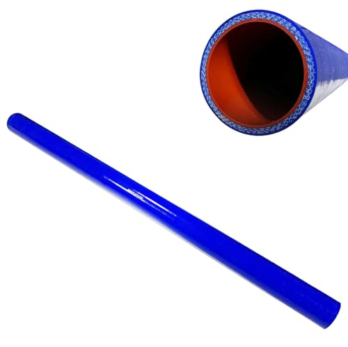 BST BSSP 2'' ID x 3 Foot Silicone Radiator Coolant Hose, 4-Ply Blue Silicone Cooling/Coolant Hose with Rubber Lining for Trucks Peterbilt Freightliner, Replaces 561.12175