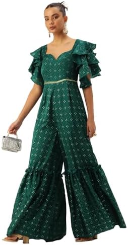 Cbazaar Jumpsuits for women, Womens jumpsuit dressy, Stylish, Fashion, Party wear jumpsuit, Wide leg pants jumpsuit for Women