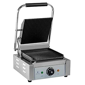 Royal Catering RCCG-1800G contactgrill elektrische grill tafelgrill sandwichtoaster (1.800 W, 23 x 22 cm, 230 V…