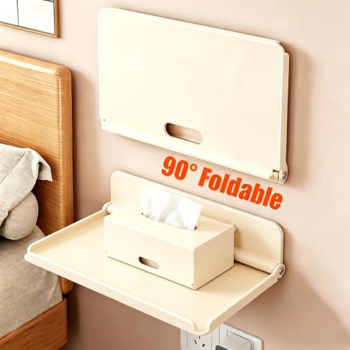 Mesa plegable de pared para desayunos en cocinas pequeñas sin taladro 4
