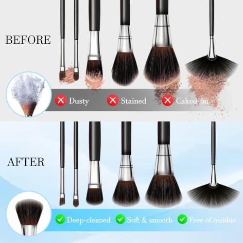 3 IN 1 Electric Makeup Brush Cleaner & Dryer Machine Automatic Cosmetic Brush Washer Portable USB Deep Cleaning Beauty Tool Gift for Women - 5