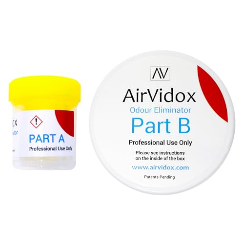 Airvidox Car Odour Eliminator for Professional Use [6 Units] - Removes Cigarette Smoke, Spilt Milk, Food, Pet & Dog Odour and Musty Smells