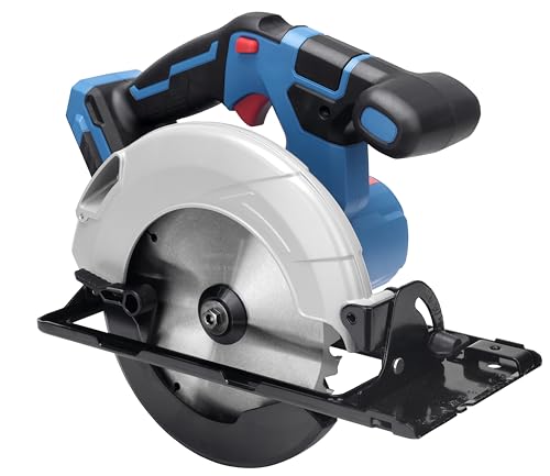 Dong Cheng 20V Max Circular Saw 6-1/2-Inch Cordless Circular Saw with Dust Collection Adaptor and Guide