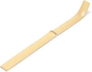 【茶道具/創作茶杓】日本製(並)/荒曲げ茶杓(白竹)(肉厚あつめ)