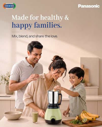Image of Panasonic Mixer Grinder For Kitchen MX-GN5003 TRIMAX Series Powerful 750W |3 Jars Stainless Steel Multipurpose Chutney-Mill-& Blender Jars| Warranty 2 Years on Product & 5 Years on Motor (Black) | 750W Powerful Motor, 3 Stainless Steel Jars, Chutney Mill & Blender Jars, 2 Year Product Warranty, 5 Year Motor Warranty