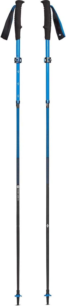 Black Diamond Distance Carbon FLZ Trekking and Running Poles, Pair of Foldable, Ultra Lightweight, Adjustable Length Carbon Fiber Hiking Poles Ultra Blue 140cm - Image 1 of 2