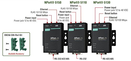 Image of Moxa Nport 5130 1-Port Rs-422 /485 Serial Device Servers