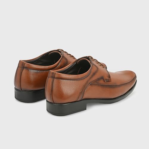 Image of Centrino Formal Shoes for Men | Lightweight Comfortable Office Shoes for Man Stylish | Cushioned Insole Lace-Up Shoes for Men | Durable TPR Sole | Trendy Classic Design Footwear for Men (8118)