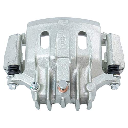 Image of TRQ Rear Driver and Passenger Side Brake Caliper Set Caliper Brackets Hardware Compatible with 00-05 Ford Excursion 00-04 Ford F-250 Super Duty 00-04 F-350 Super Duty