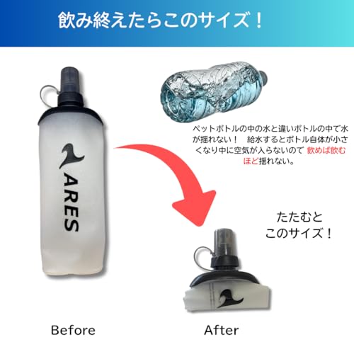 ARES ランニング ソフトフラスク 500ml