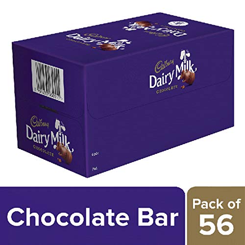 Image of Cadbury Dairy Milk Chocolate Bar, 12 Grams (Pack of 56)