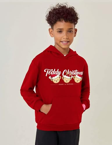 Image of Arshiner Unisex Kids Soft Pullover Hooded Sweatshirt with Pocket Basic Hoodies Sportswear Age 4-13 Years