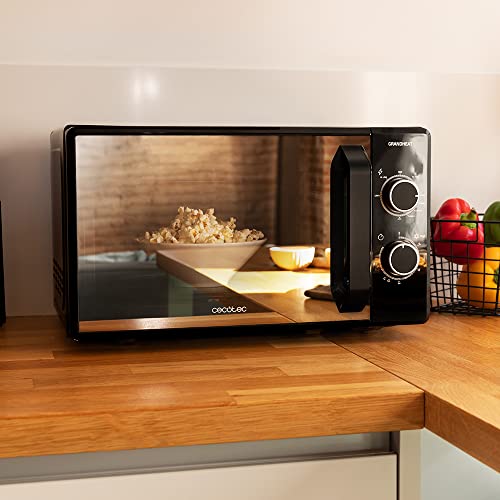 Cecotec-Microondas-con-grill-de-20-Litros-Grandheat-3140-Mirror-1050-W-en-6-Niveles-Grill-1000-W-Revestimiento-Anti-Dirt-iTech-Tecnologia-3DWave-Temporizador-Negro-con-Puerta-de-Espejo Cecotec-Microondas-con-grill-de-20-Litros-Grandheat-3140-Mirror-1050-W-en-6-Niveles-Grill-1000-W-Revestimiento-Anti-Dirt-iTech-Tecnologia-3DWave-Temporizador-Negro-con-Puerta-de-Espejo