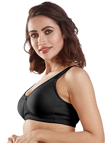 Image of SONARI Womens High Coverage Regular Bra | Poly Cotton Fabric, Non Padded, Non Wired, Comfort Bra | Adjustable and Wide Shoulder Straps, U Back Design with Hook & Eye Closure - Lavish