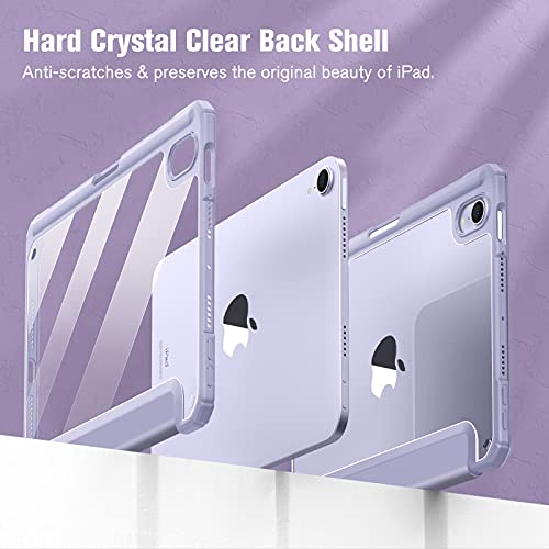 Fintie Hybrid Slim Case for iPad Mini 7 (A17 Pro, 7th Generation) 2024 / iPad Mini 6 (6th Gen) 8.3 Inch, [Built-in Pencil Holder] Shockproof Cover Clear Transparent Back Shell, Lilac Purple by FINTIE - Used condition - Image 5
