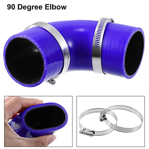 A ABSOPRO 63mm 2.5 ID 90 Gradi Silicone Riduttore...