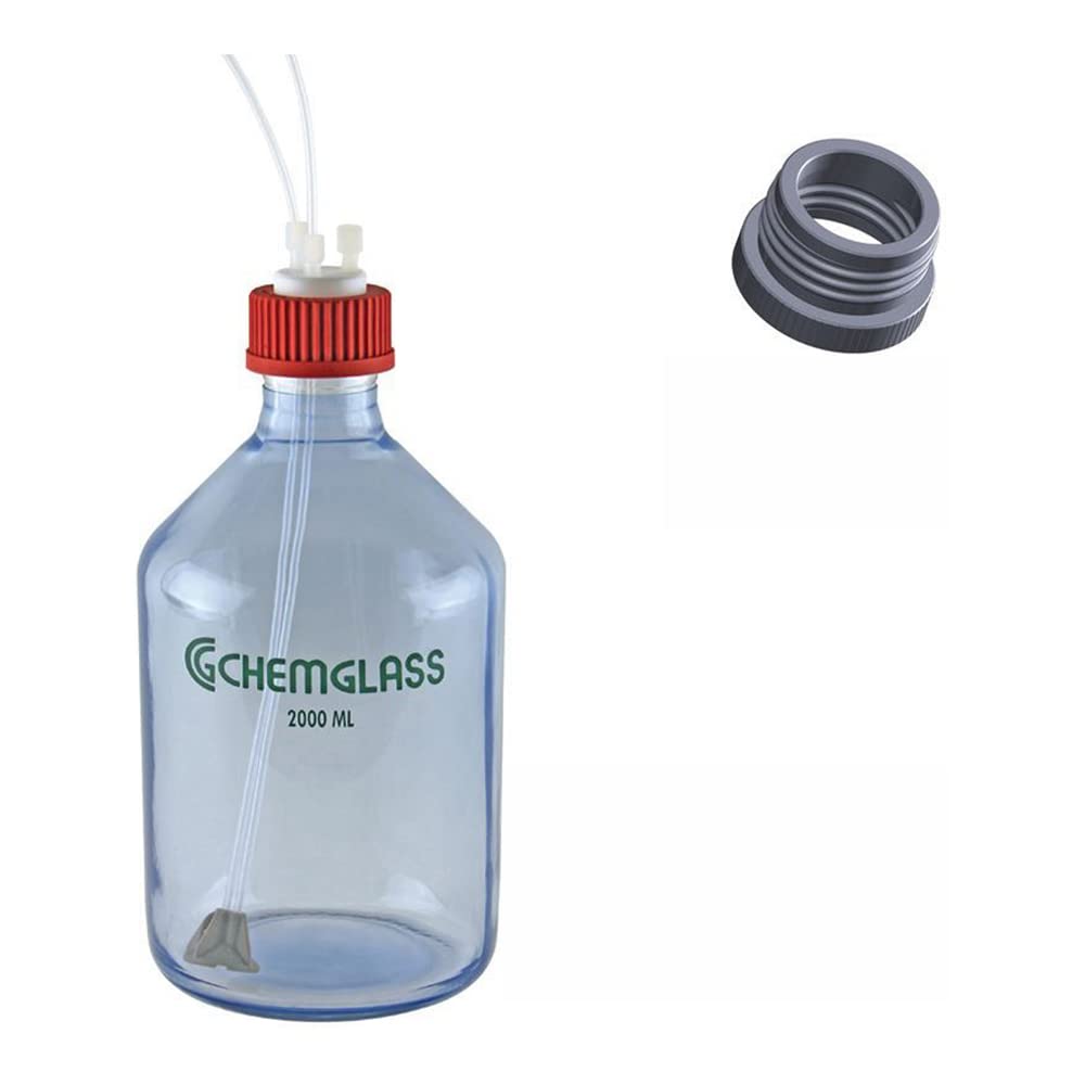 Globe Scientific BLH0150P-1 Wide Mouth Laboratory Bottle, Round, 150 mL, HDPE