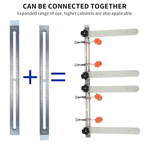 Image of RUITOOL Drawer Slide Jig with Toggle Clamp & Magnetic Arm - Precision Cabinet Drawer Jig Tool with Laser-Engraved Dual-Scale Mark for Mounting Drawer Slide, Fast & Accurate Installation for DIY & Pro