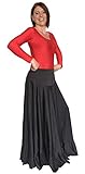 La Senorita Falda Flamenco Español para mujer - negro 2 Volantes