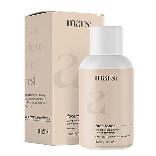 mars by GHC PHA Alcohol Free Face Toner, 150 ml | Pore Tightening & Mild Exfoliation For Oily, Acne Prone, Sensitive & Normal Skin | Hydrating Face Toner For Glowing Skin