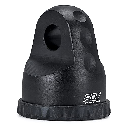 Pqy Aluminum Winch Shackle Mount With Pin And Rubber Guard Universal For Atv Utv Suv Pickup Trucks Black #TOP5