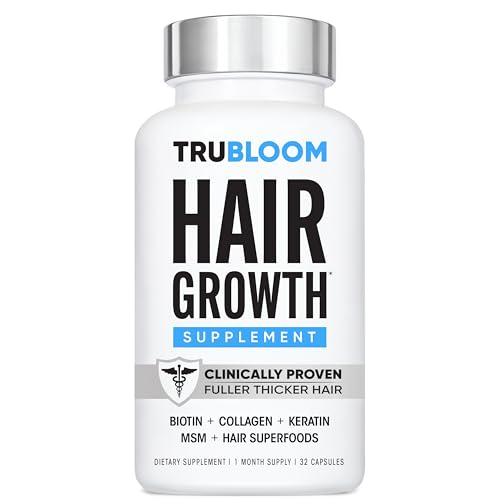 Tru Bloom Hair Growth Vitamins - Clinically Proven &