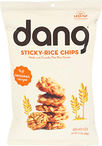 Dang Sticky Rice Chips, Original Flavor, 3.5 oz (1 Count), Gluten Free Rice Crisps