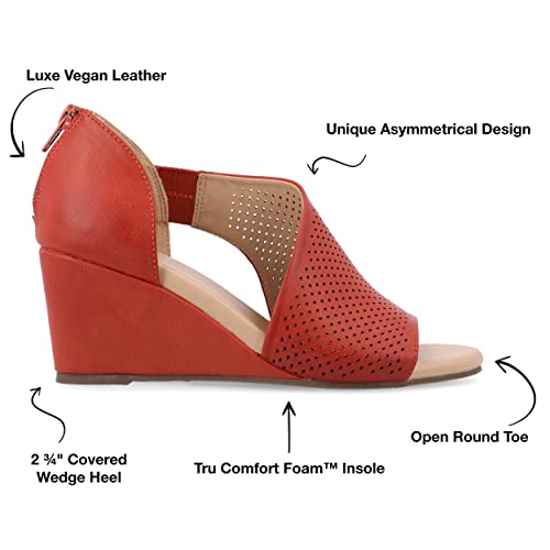 Journee Women's Comfort Foam Aretha Wedge Sandals2