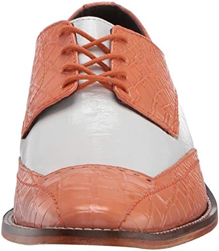 Stacy Adams Men's Fabriano Cap Toe Oxford, Green Aqua and White, 7.5 Medium US | Image 1