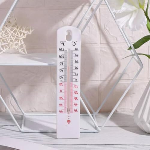 2Pack Wall Thermometer, Hanging Household Thermometers, Accurate Room Thermometer Indoor Outdoor for Garden Greenhouse House Garage