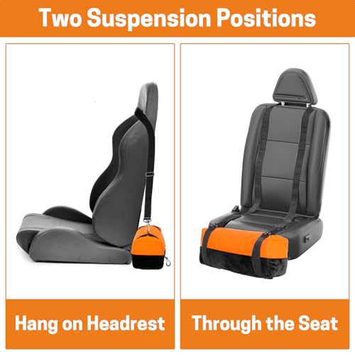 Image of Aurya Car Seat Foot Rest for Kids, Leg Rest for Kids Car Seat, Car Foot Rest with Adjustable Straps, Car Seat Accessories for Toddlers' Booster Seat